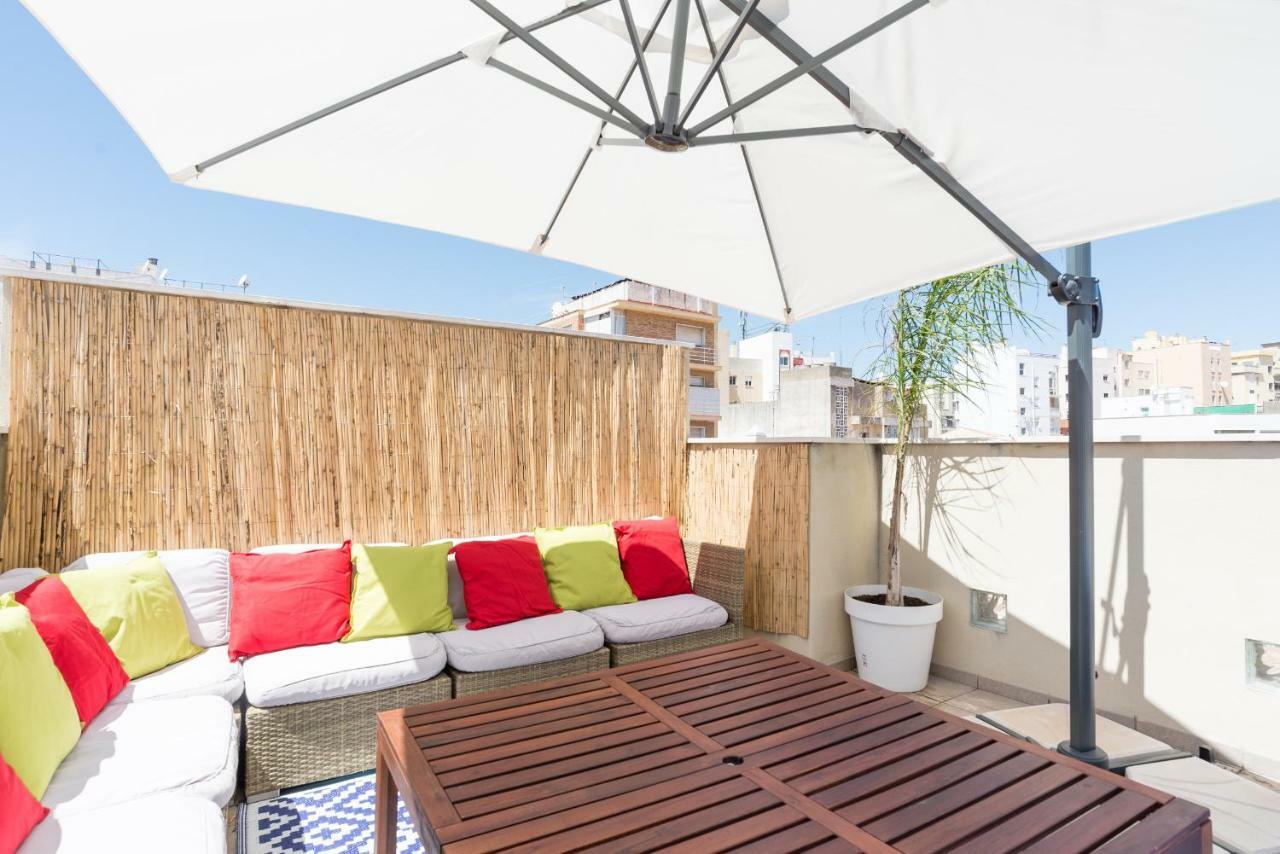 Ma1A-Apt With Rooftops With Palms Close To Old Town Málaga Exteriör bild